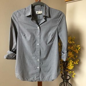 Thomas Mason for J.Crew Black Gingham Button Down